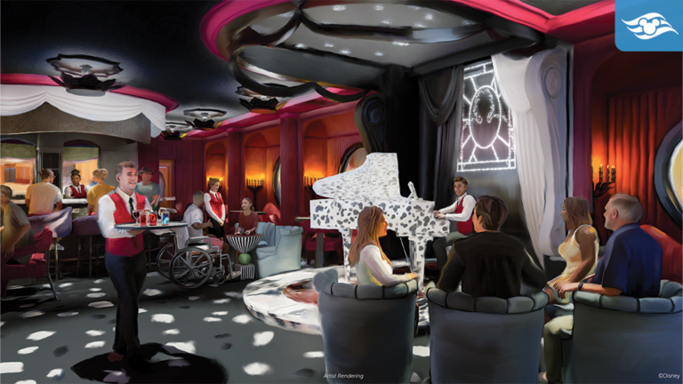Wickedly Good Fun in Store at De Vil’s Piano Lounge on the Disney Destiny