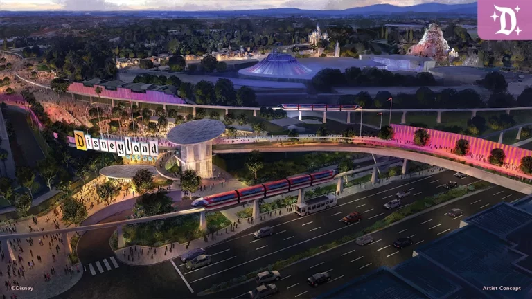 Concept art of new Disneyland entrance