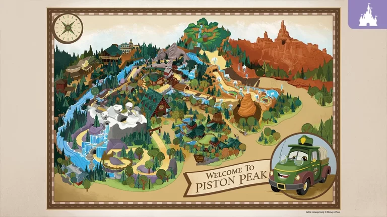map of the new piston peak national park area in Magic Kingdom