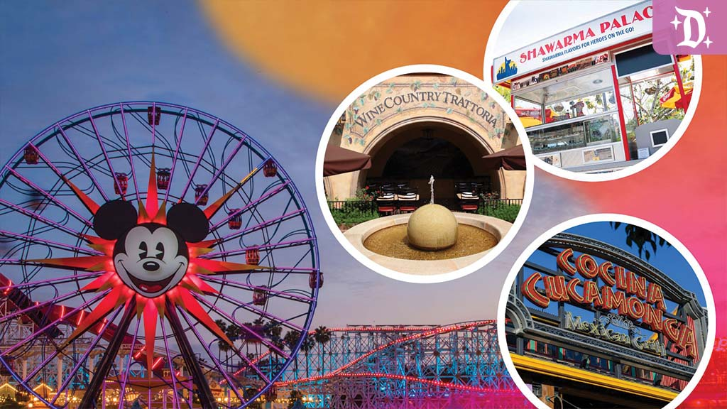 Collage of Restaurants in California Adventure