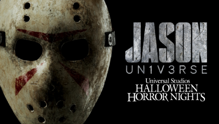 Jason mask with title of Event