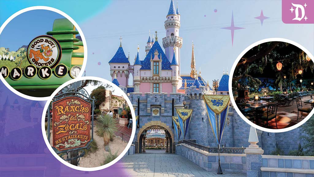Collage of Restaurants in Disneyland Park