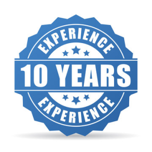 10 Years of Experience