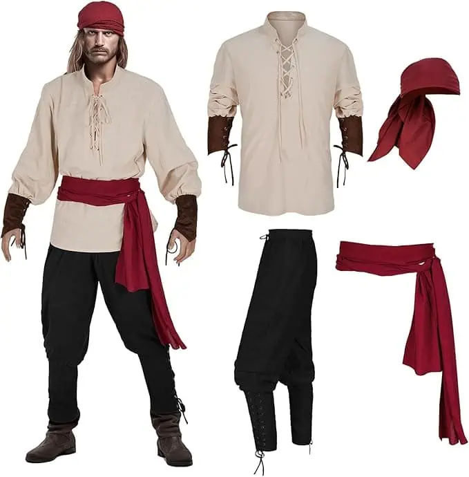 Swashbuckling Pirate Men's Costume