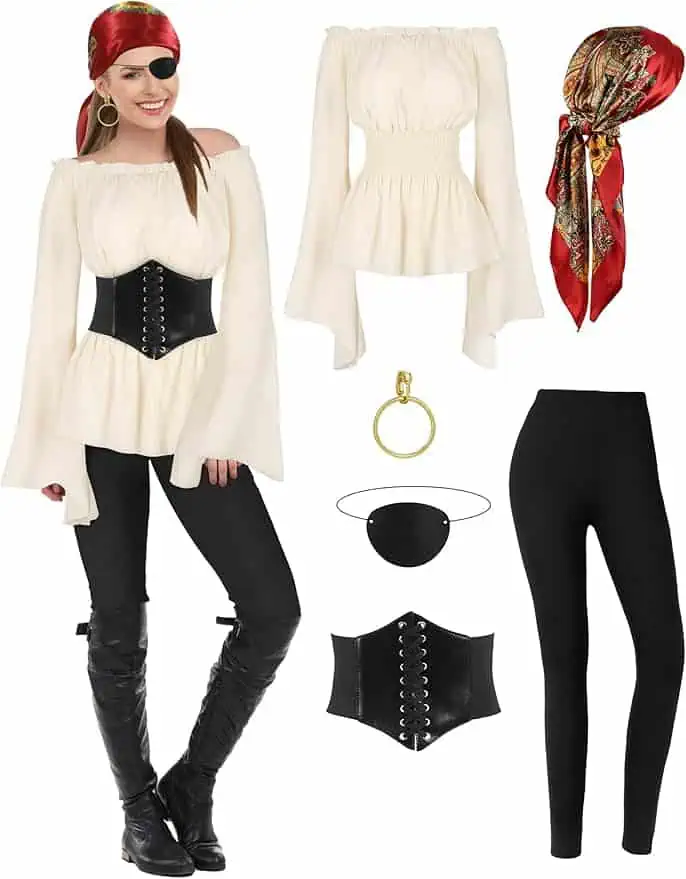 Women's Pirate Costume Set