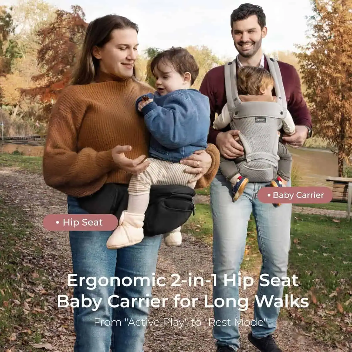 Baby Carrier with Hip Seat (Extra Support)