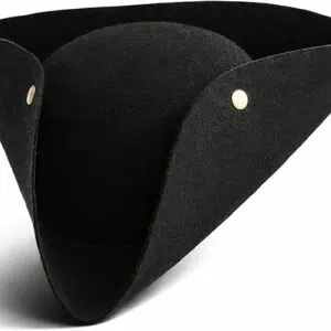 Black Felt Tricorn Hat