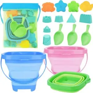 Collapsible Beach Bucket & Toy Set