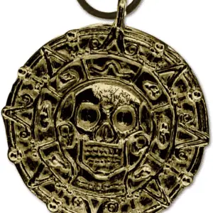 Gold Pirate Coin Necklace