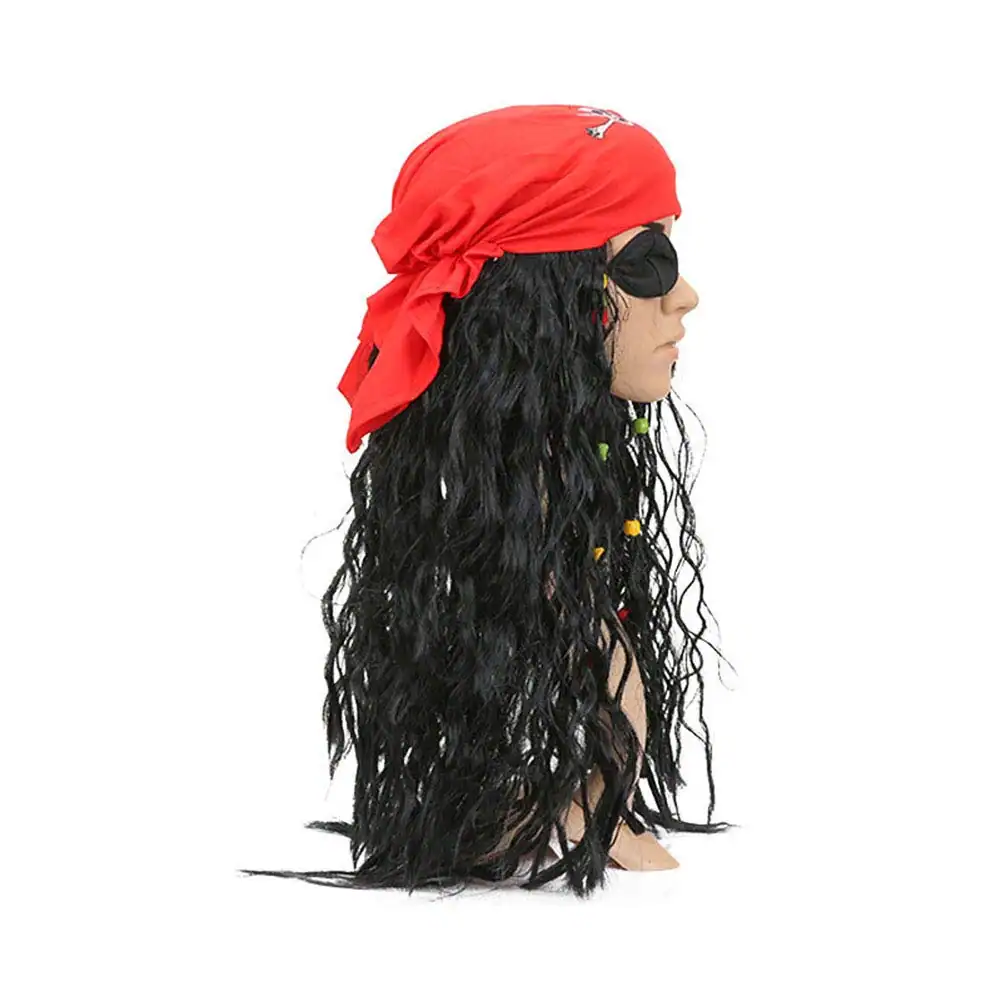 Pirate Wig with Headband and beads