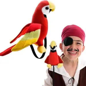 Plush Shoulder Pirate Parrot
