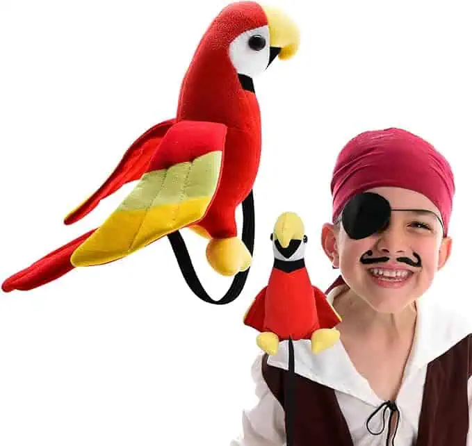 Plush Shoulder Pirate Parrot