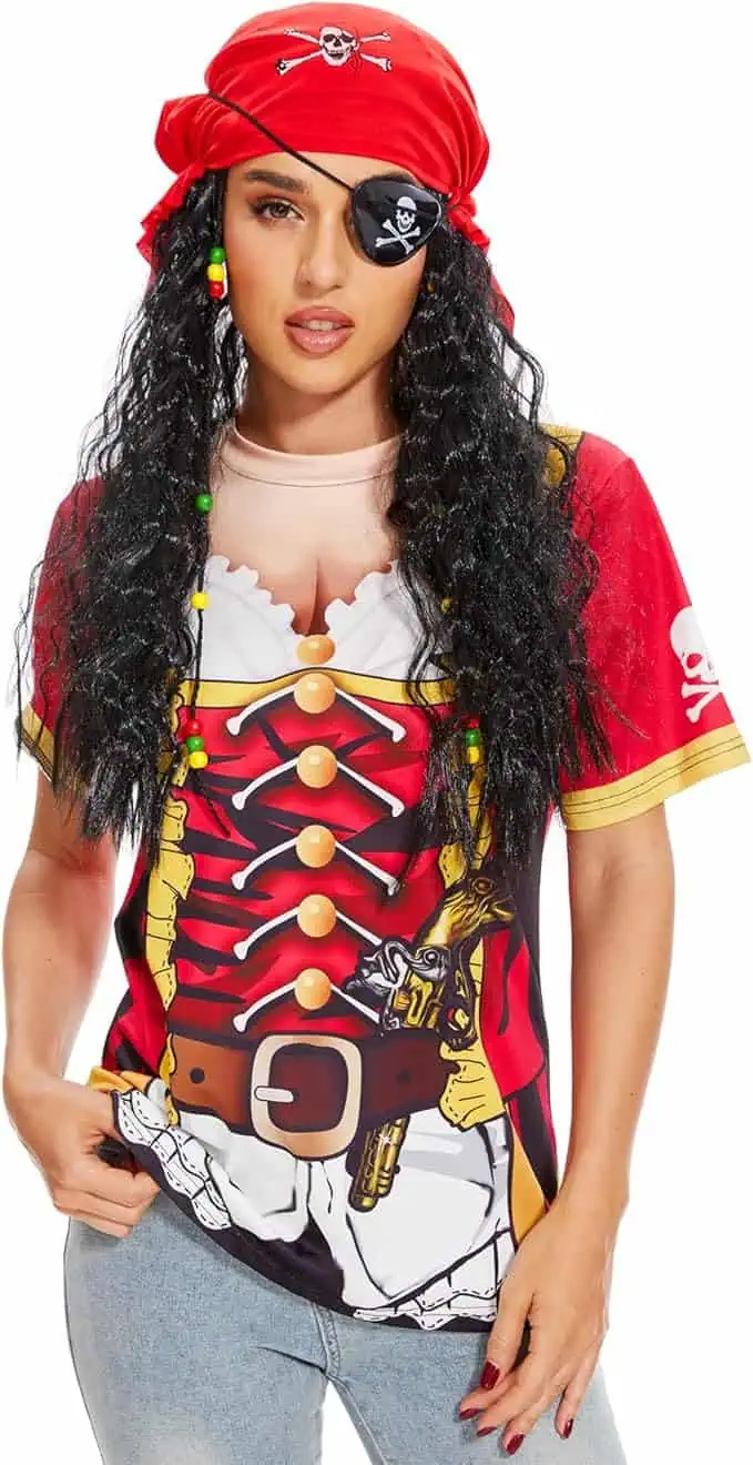 Women's Pirate Tee and Wig